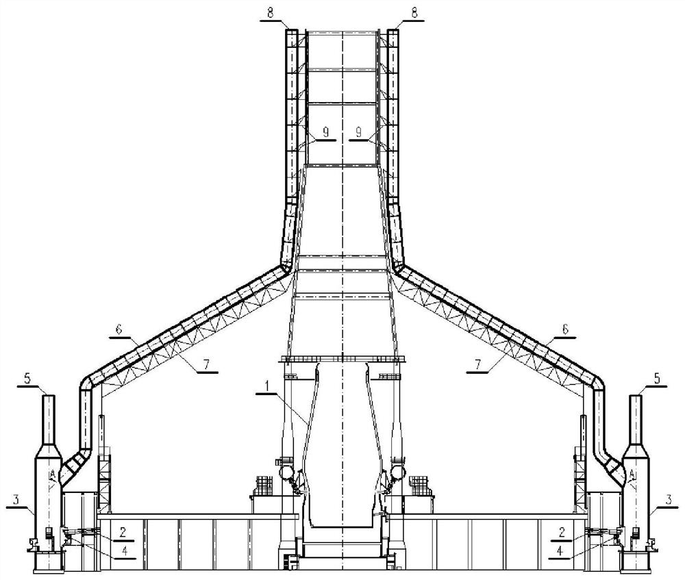 Anti-explosion white-reducing device and method for blast furnace granulation tower