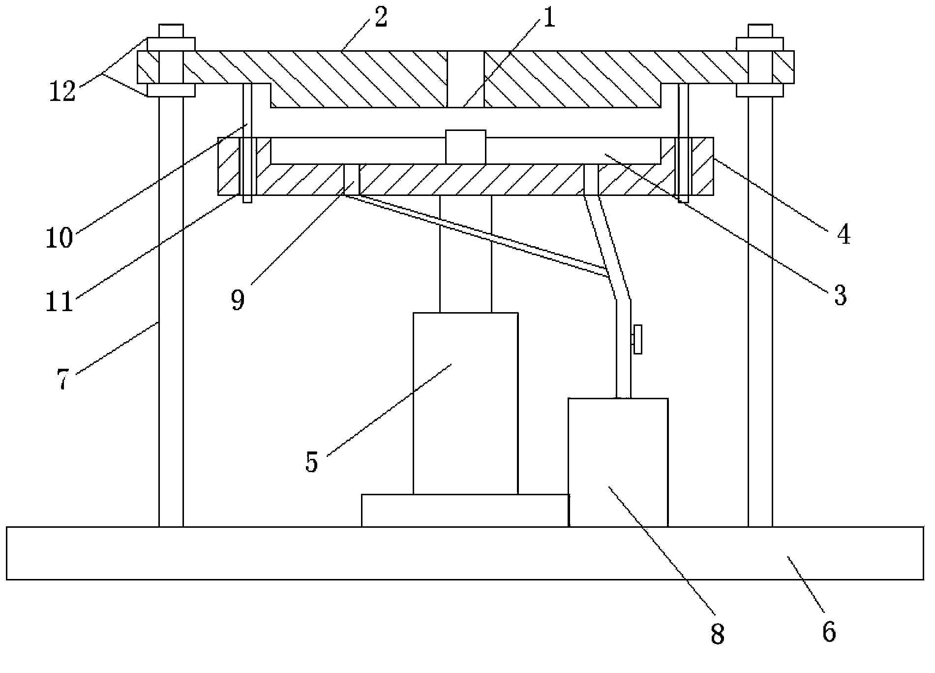 Punching belt rubber piece device capable of realizing automatic material returning