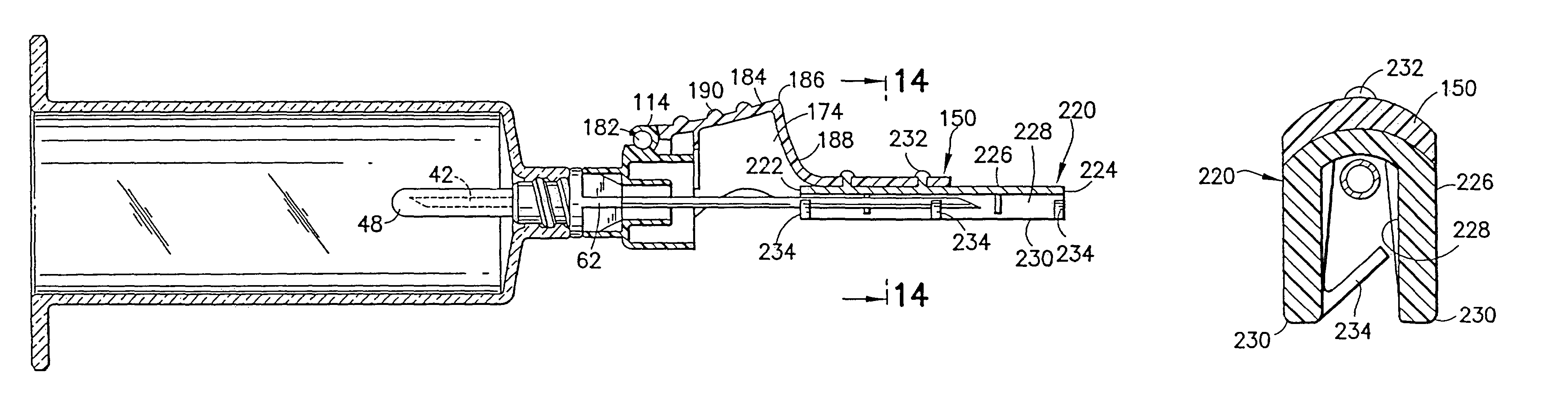 Safety needle assembly