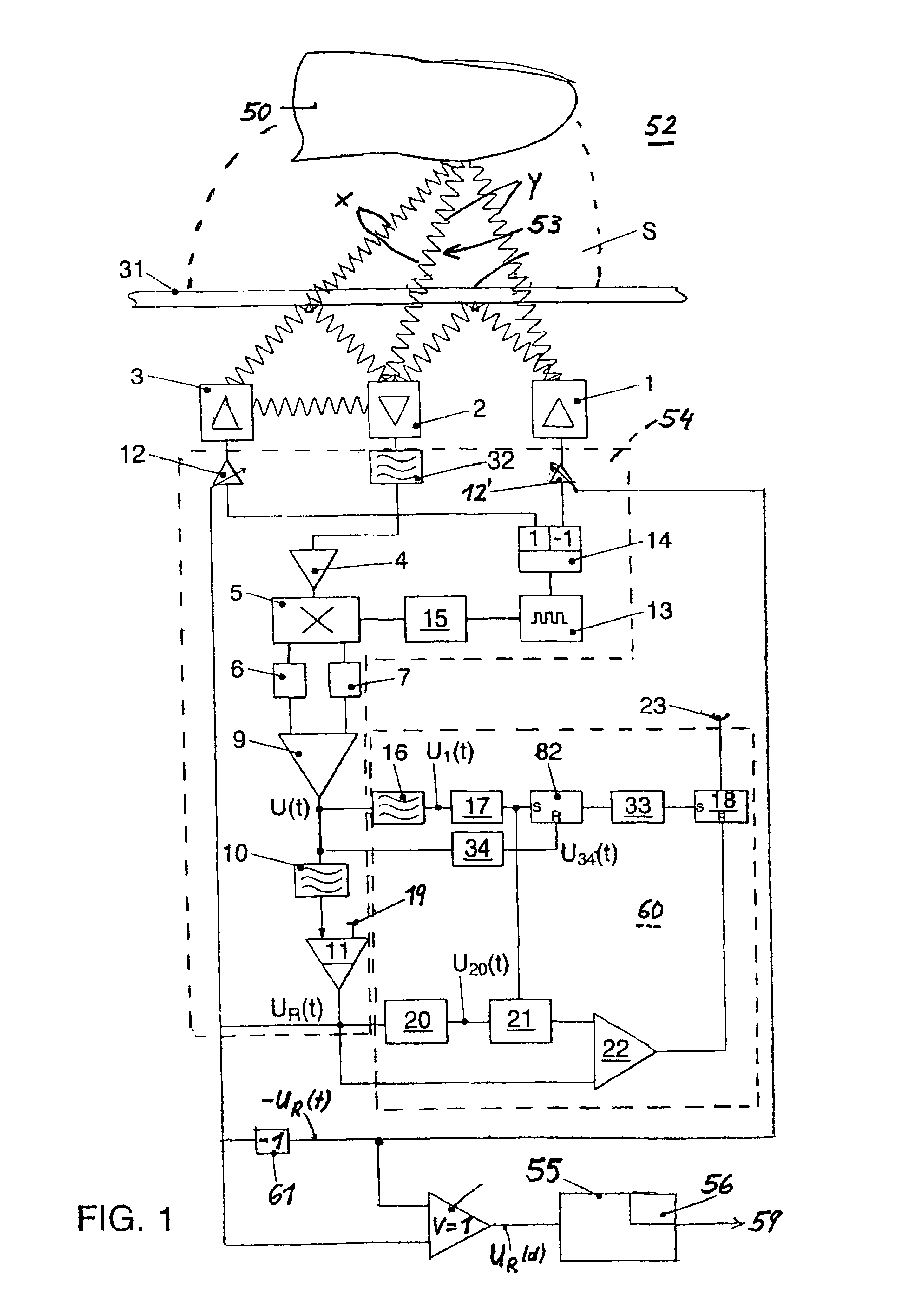 Method and devices for opto-electronically determining the position of an object