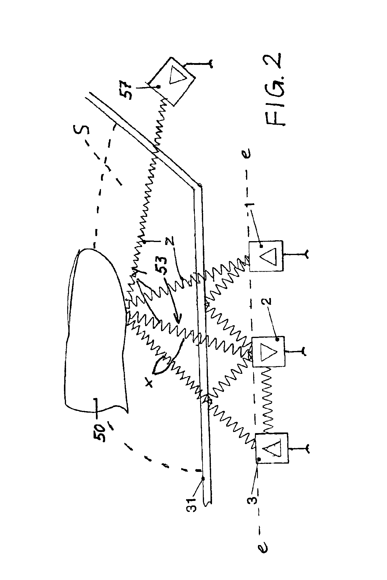 Method and devices for opto-electronically determining the position of an object
