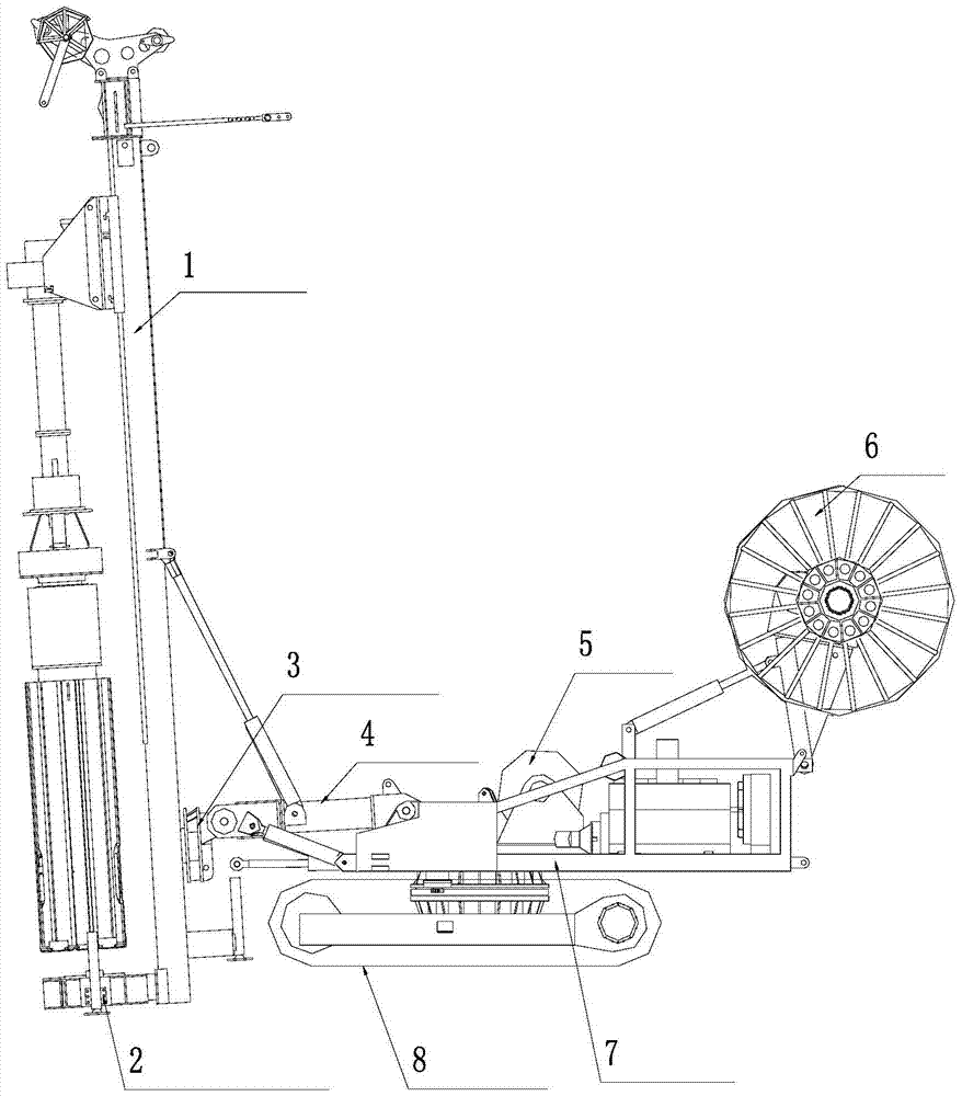 A Hydraulic Combined Impact Hammer Drilling Rig