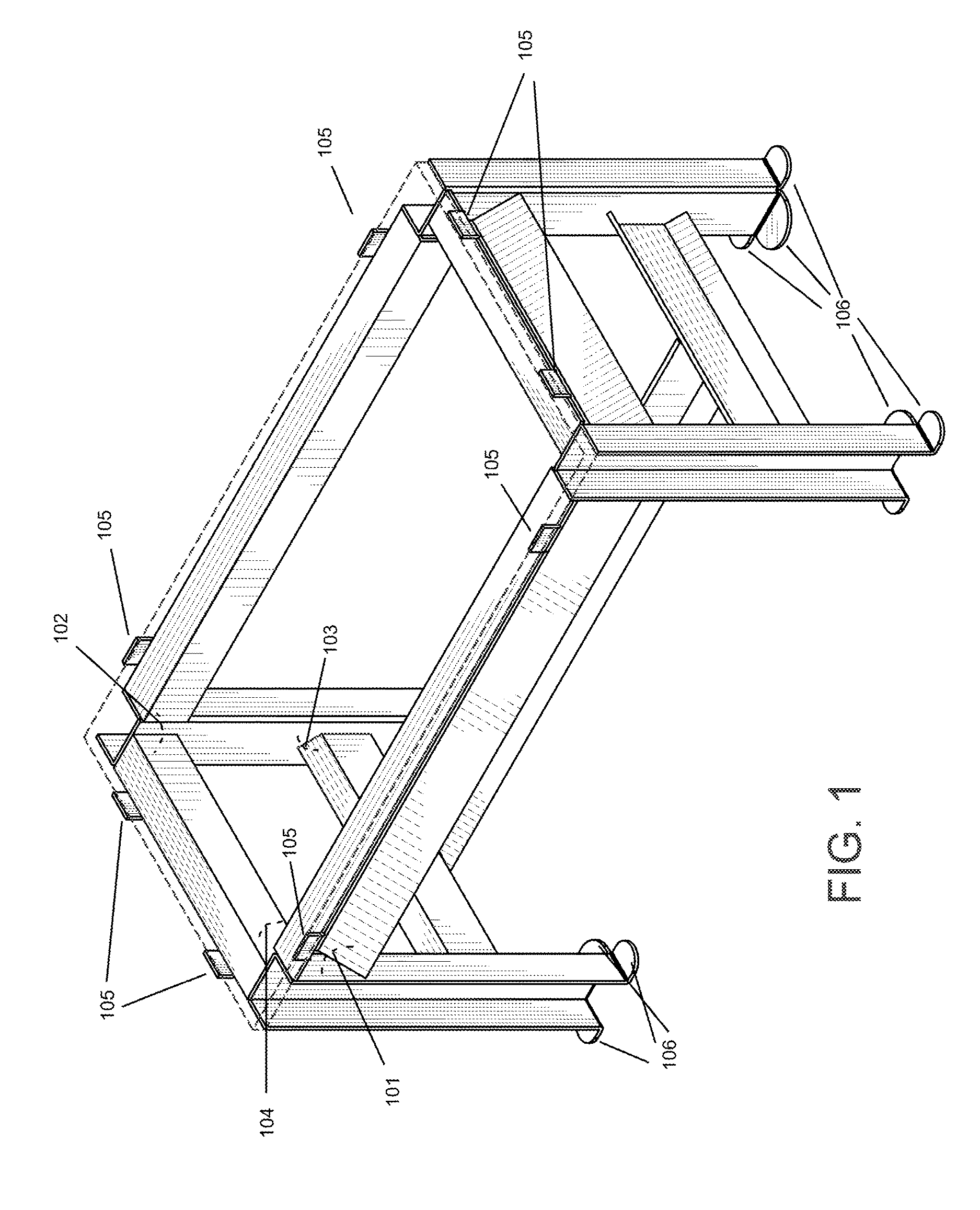 Sterilizable platform with configurable frame and method of constructing