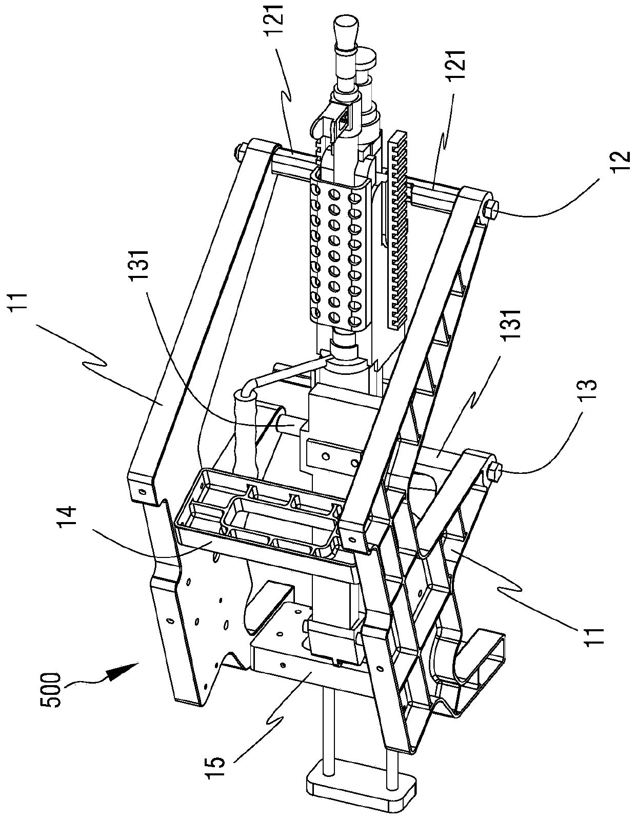 Machine gun mounting and driving structure for unmanned aerial vehicle