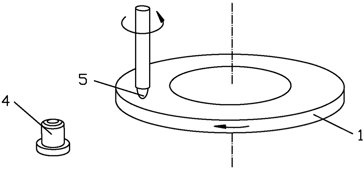 A test method for the continuous scratching interference behavior of a single abrasive particle on a ferrous metal specimen pre-conditioned by a spherical grinding head