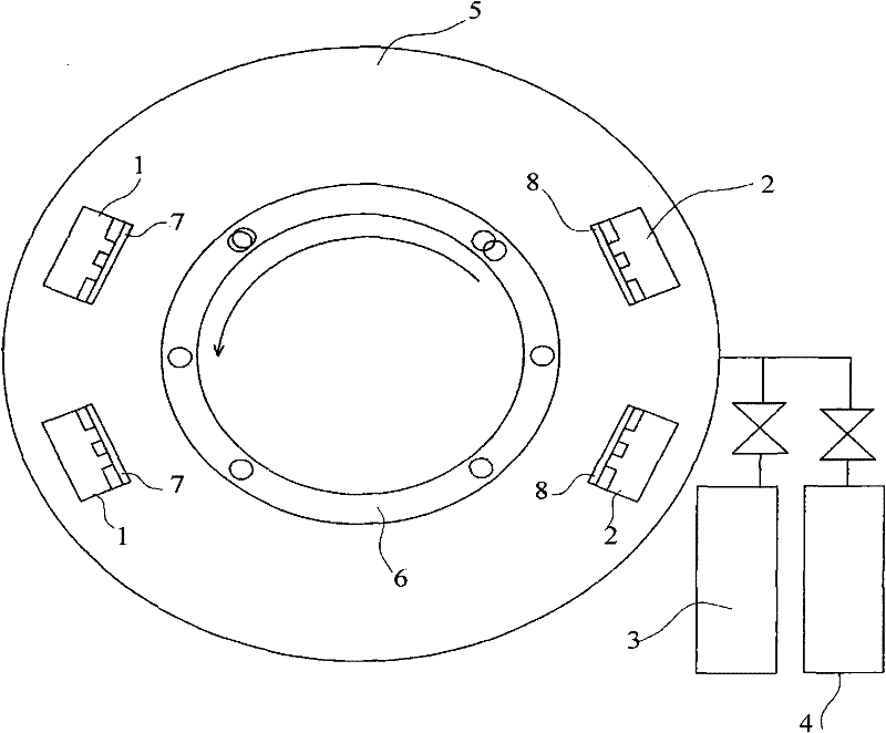 Nano crystal Cr2N/amorphous WC superhard film with superlattice structure and preparation method thereof