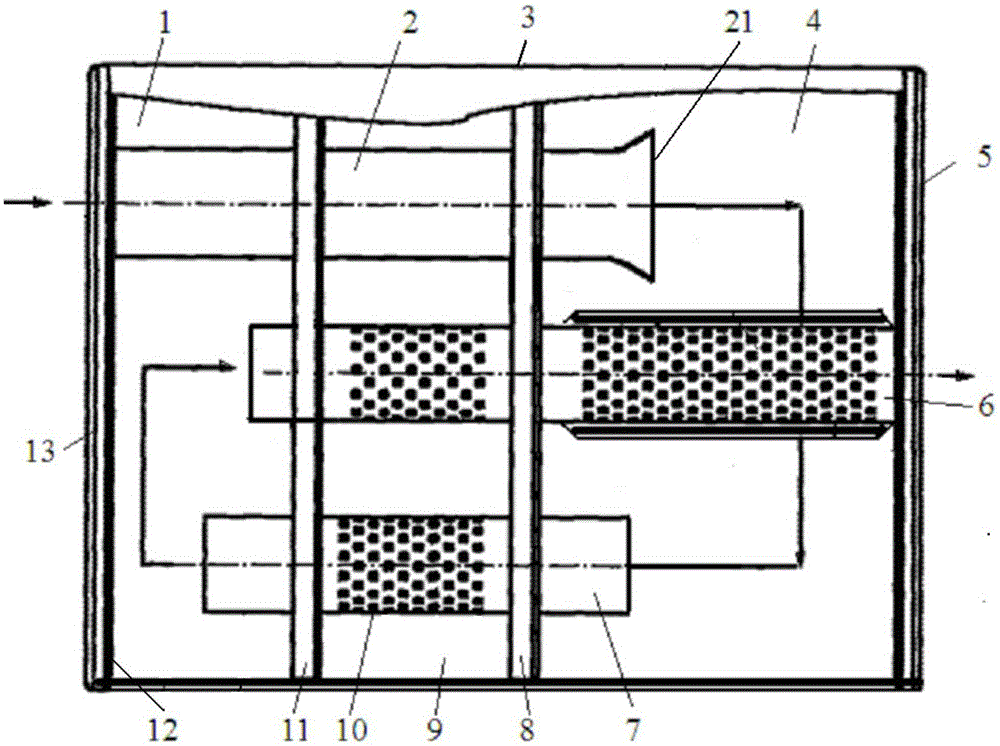 An Automobile Muffler for Controlling Airflow Regeneration Noise