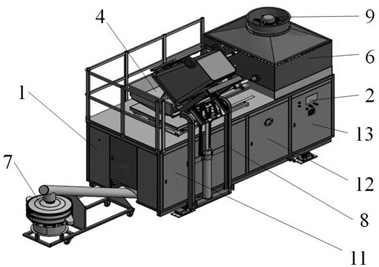 A kind of aerobic fermentation process of organic waste