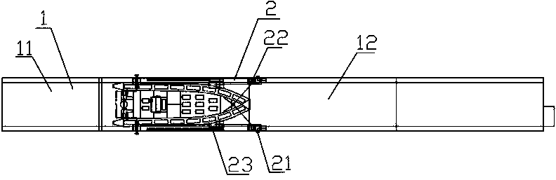 Skiff retracting and releasing device