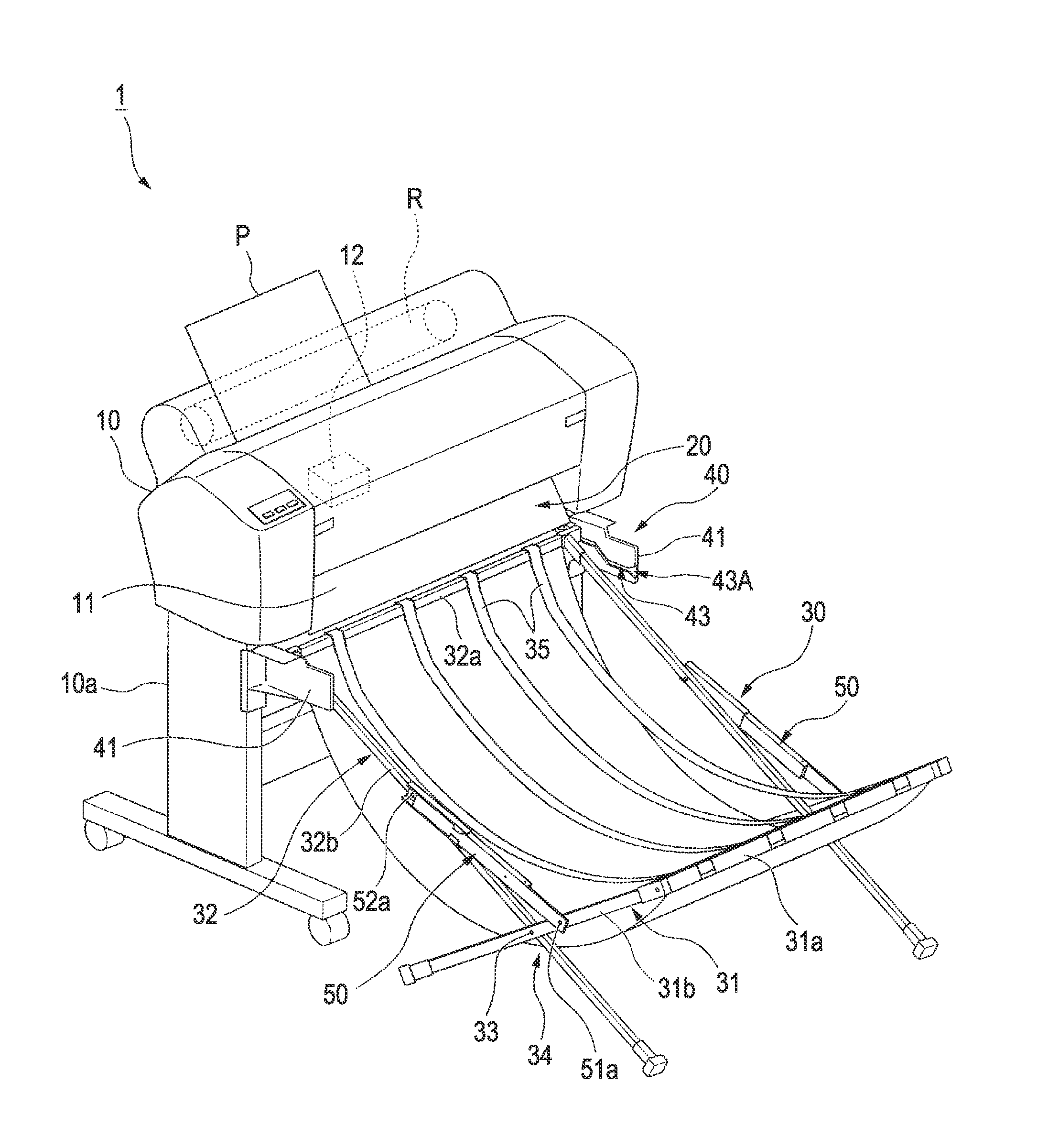 Recording apparatus with removable stacker