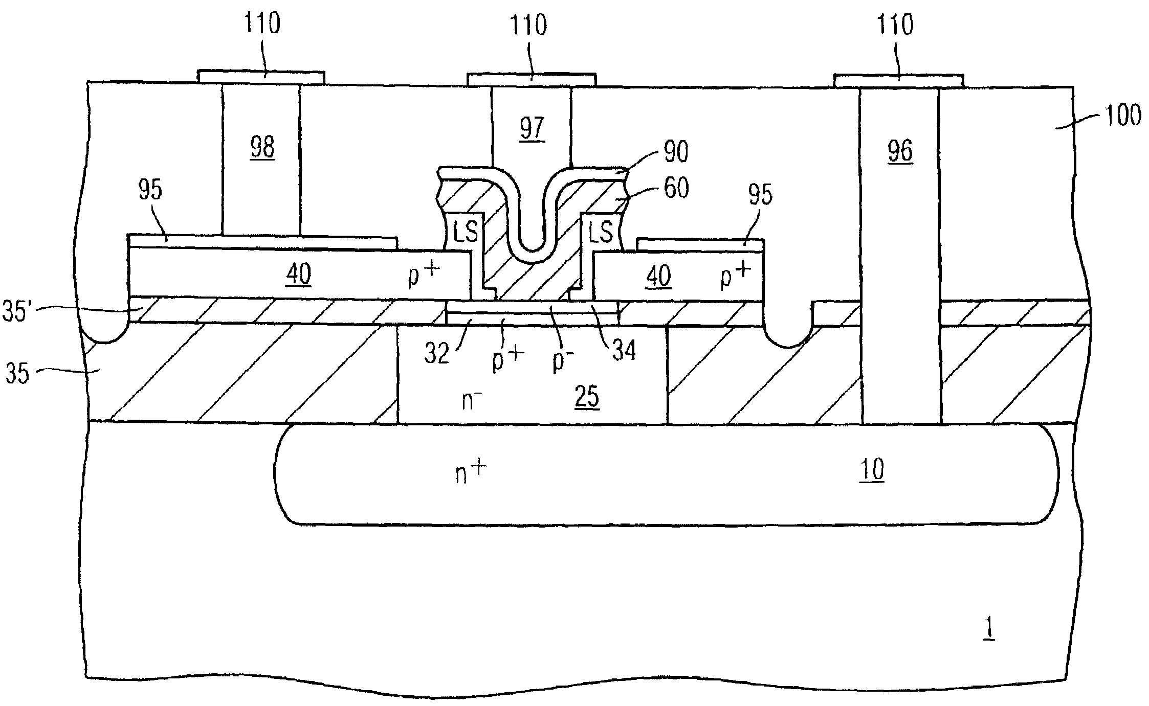 Method for the production of a bipolar semiconductor component, especially a bipolar transistor, and corresponding bipolar semiconductor component