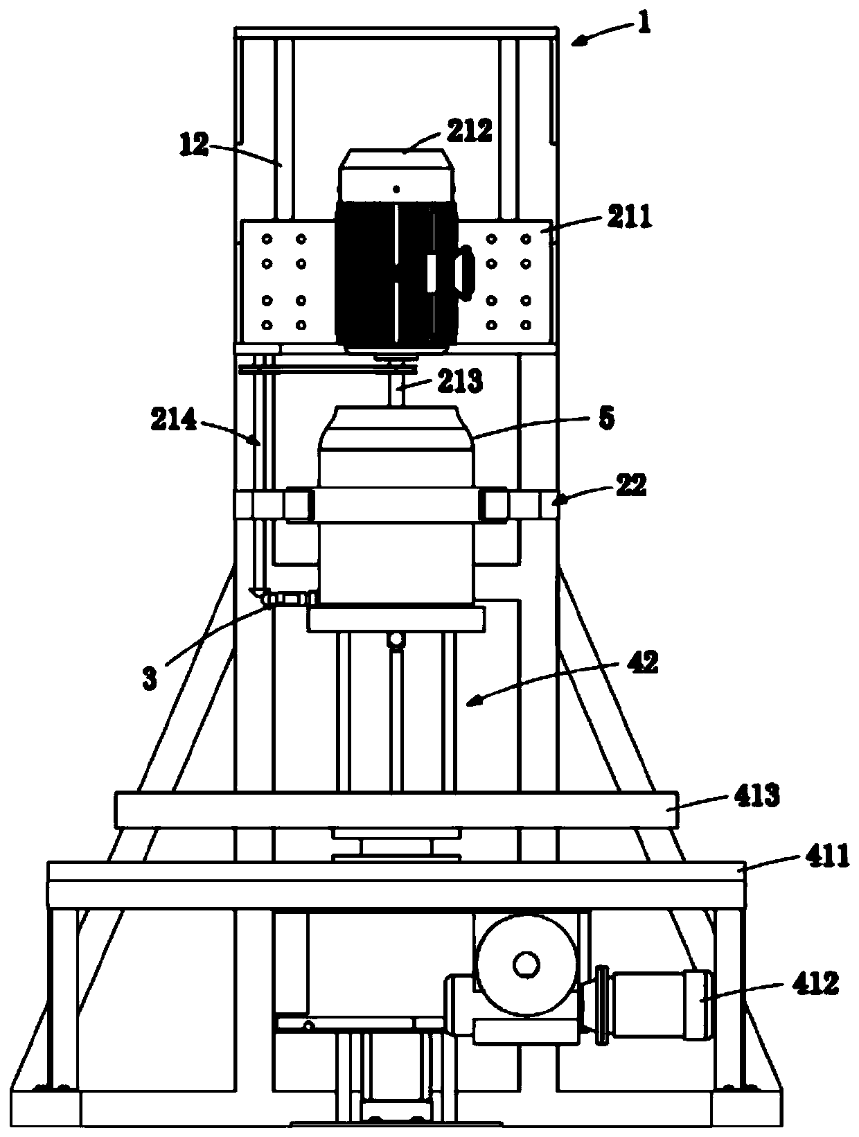 Automatic stirring device for color mixing of paint