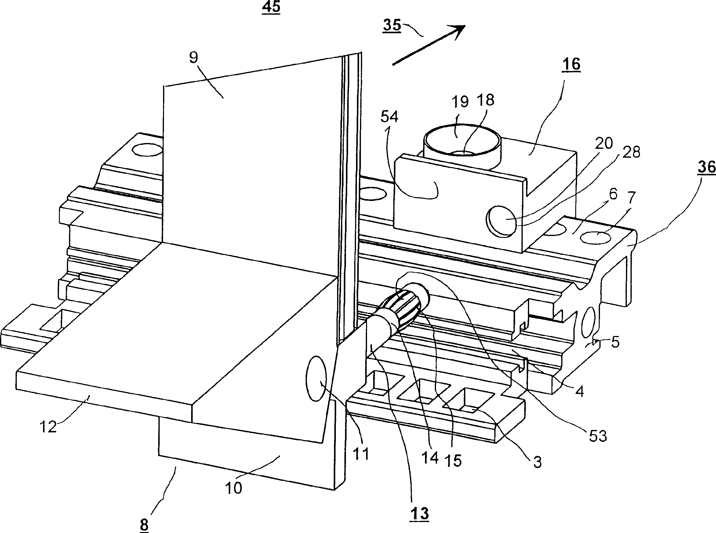 Rack system for inserting electrical printed circuit boards