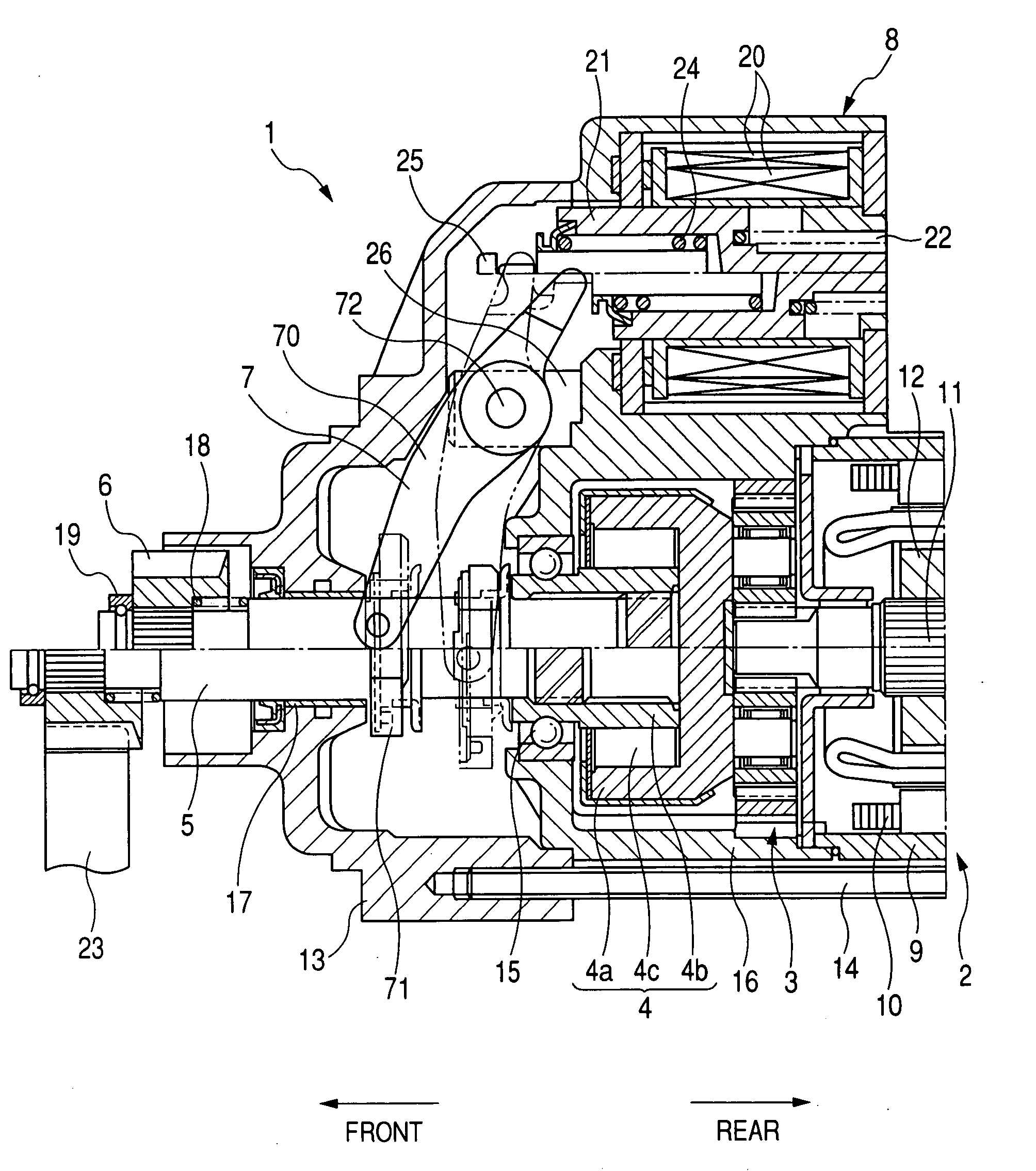 Engine starter having shift lever with lubricant-blocking wall