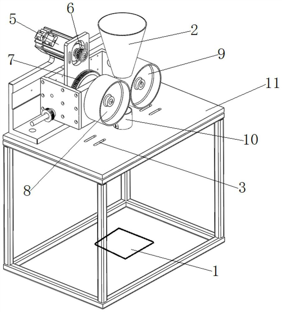 Device and method for automatically carrying out optical fiber head falling