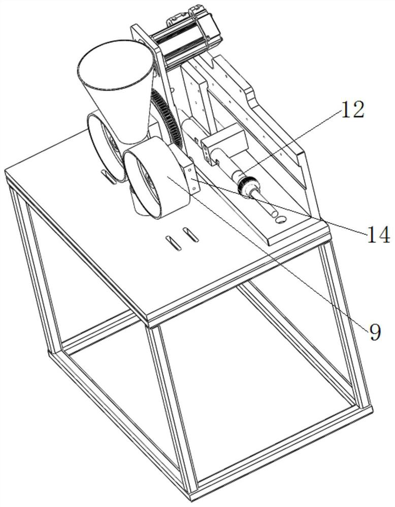 Device and method for automatically carrying out optical fiber head falling