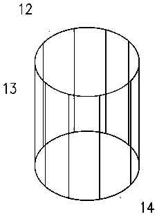 A horizontal oil separator