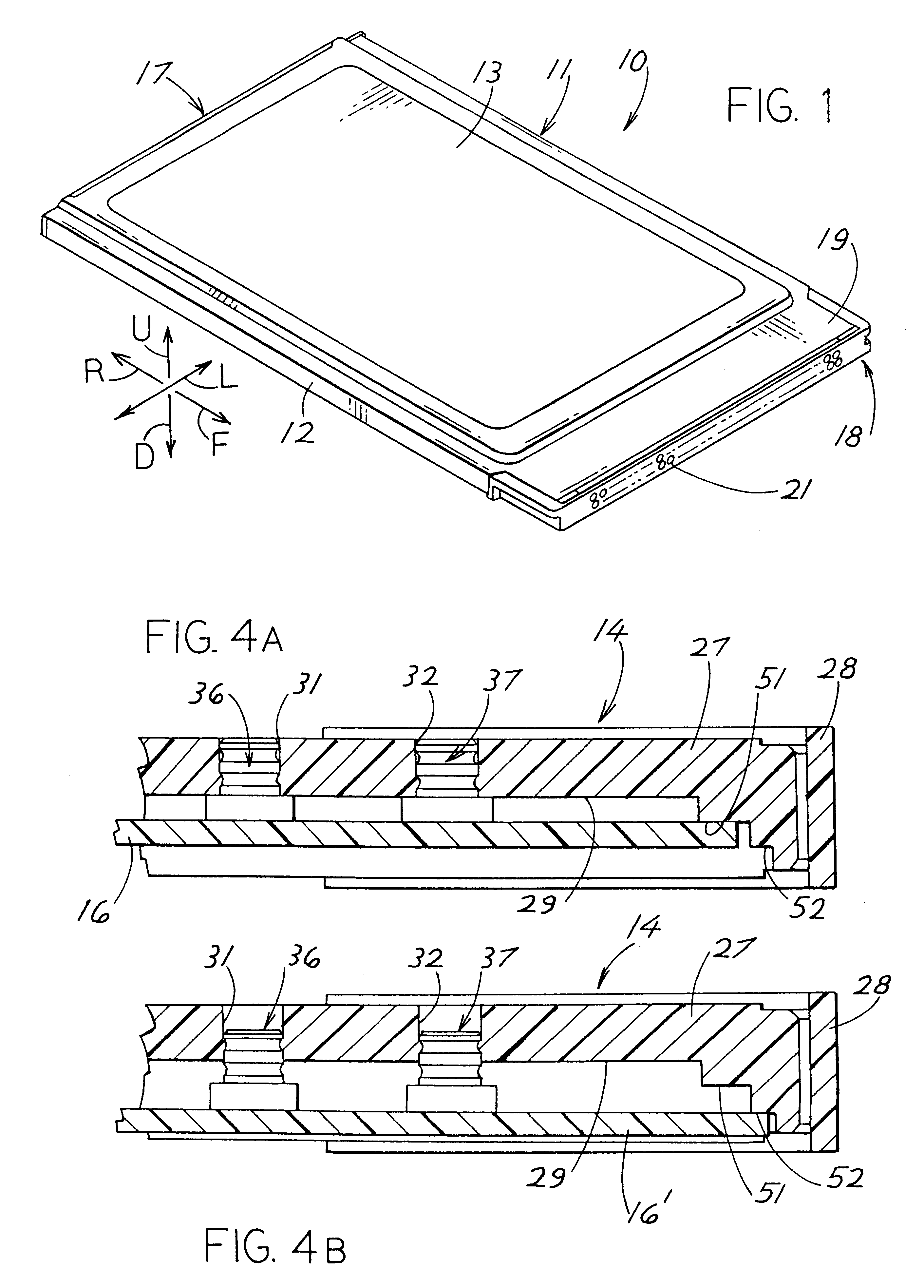 Connection assembly of printed-circuit board and connector and an electronic-equipment plug-in card provided with same