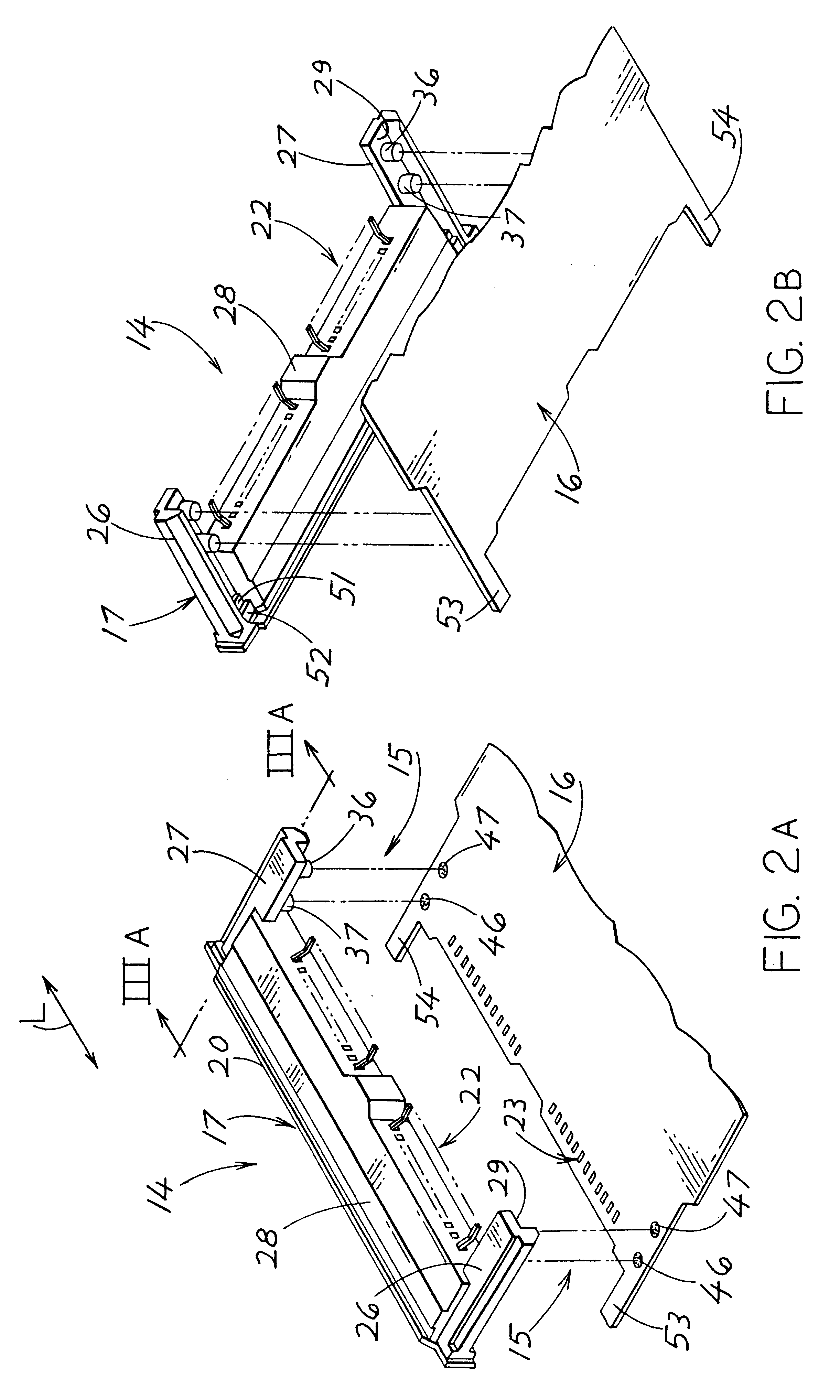 Connection assembly of printed-circuit board and connector and an electronic-equipment plug-in card provided with same