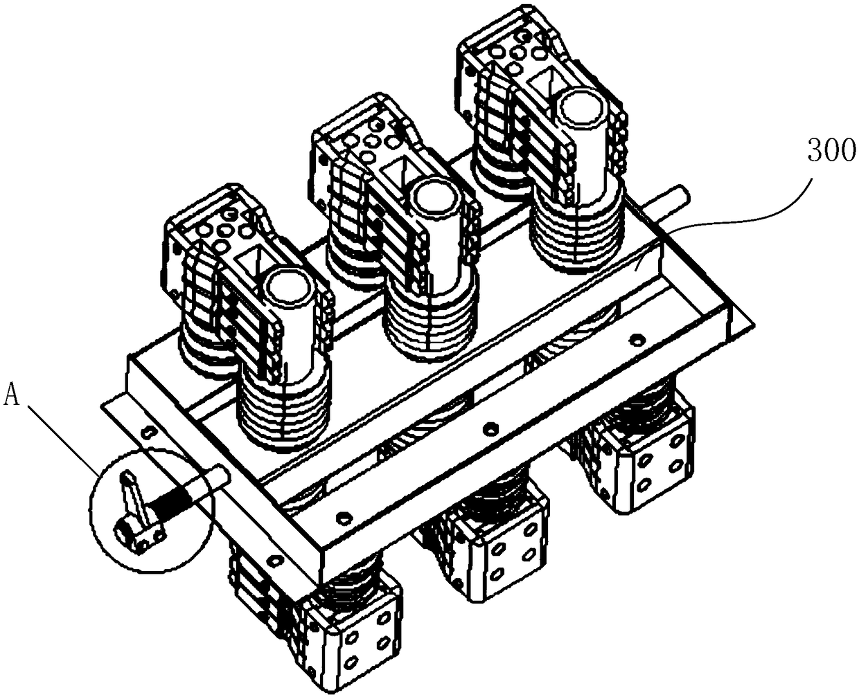 Disconnector driving structure and disconnector