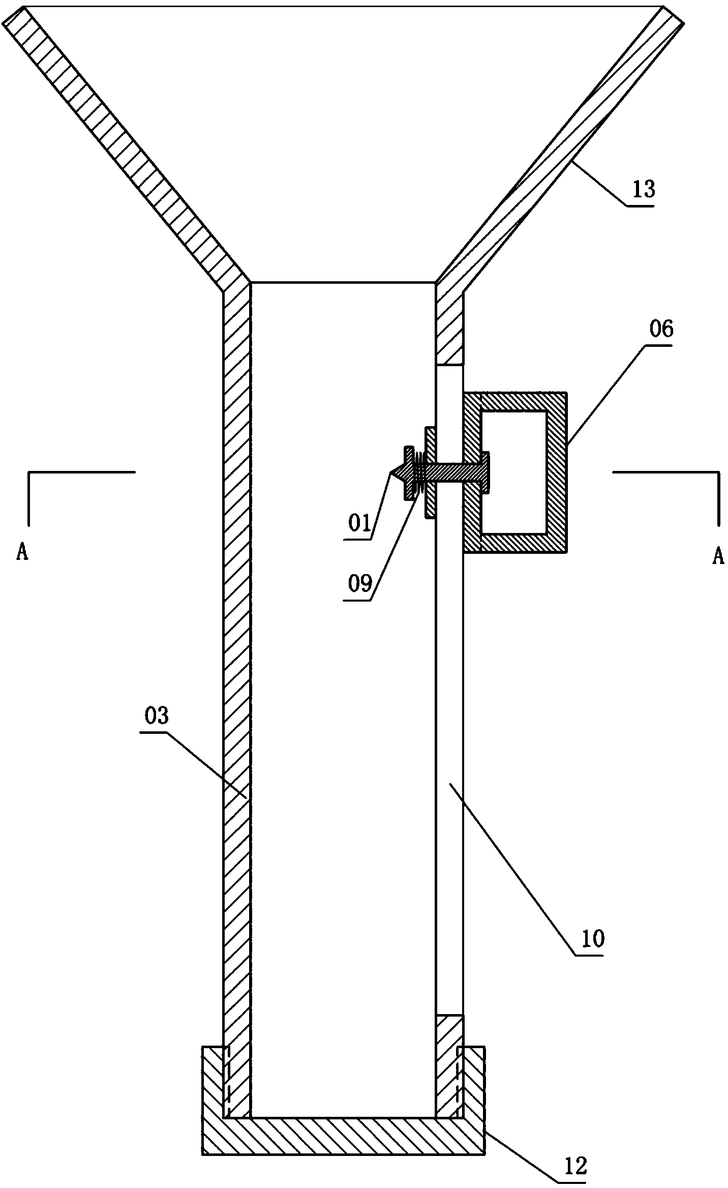 Longitudinal sliding type shell crushing mechanism