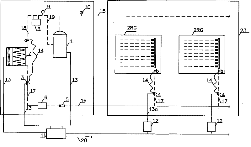 Device capable of extracting heat of phase transformation of compressed steam for radiative heat transfer