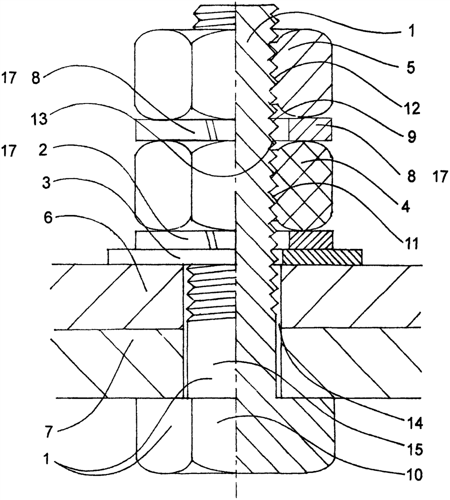 Method for improving anti-loosening performance of thread pair and auxiliary spring washer thereof