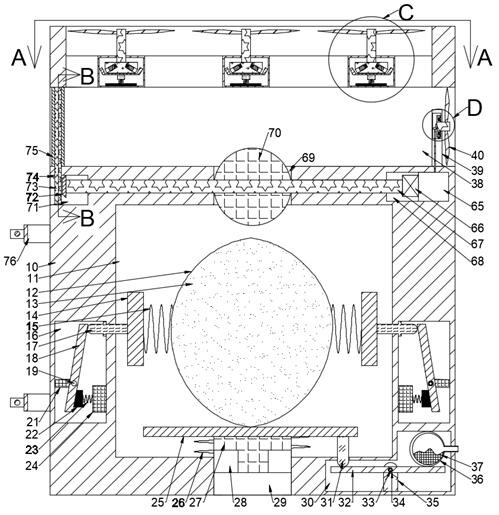 Coal mine gas outburst detection device