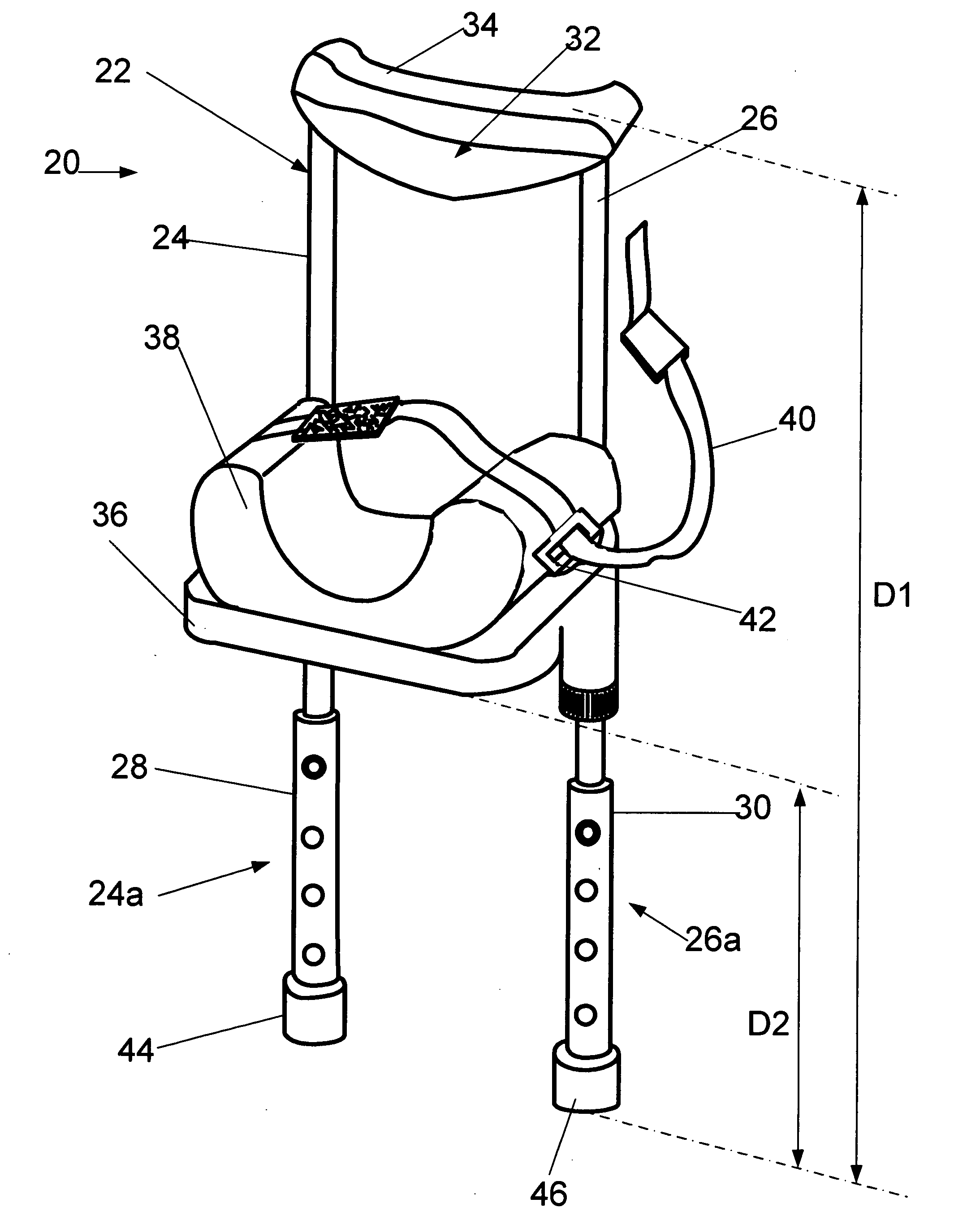 Mobility assist device and method for self-transfer between bed and wheelchair