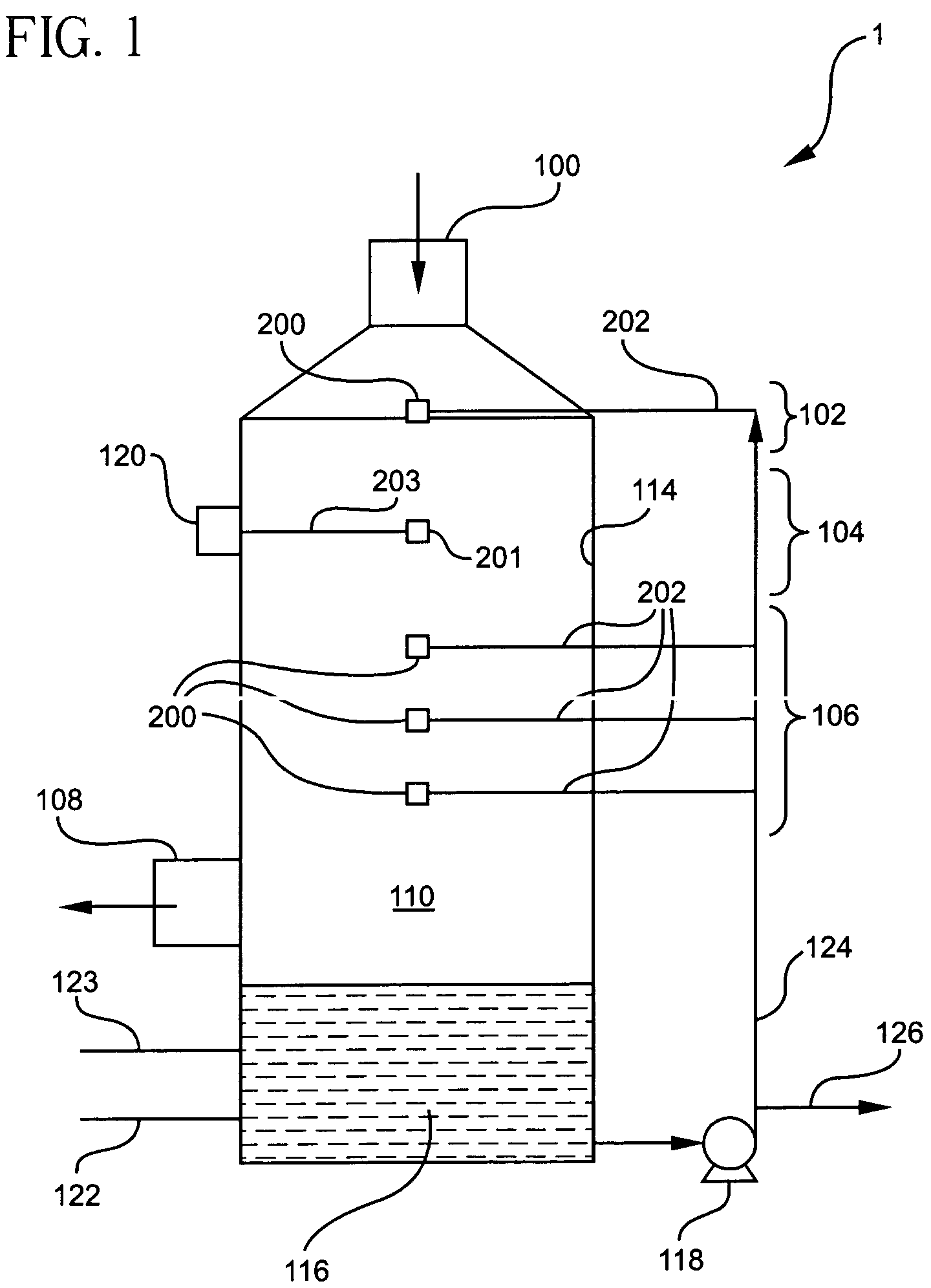 Wet scrubbing apparatus and method for controlling NOx emissions