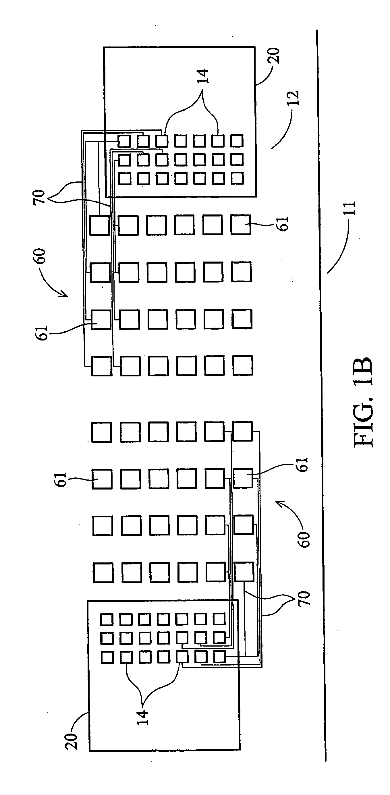 Test pad array for contact resistance measuring of ACF bonds on a liquid crystal display panel