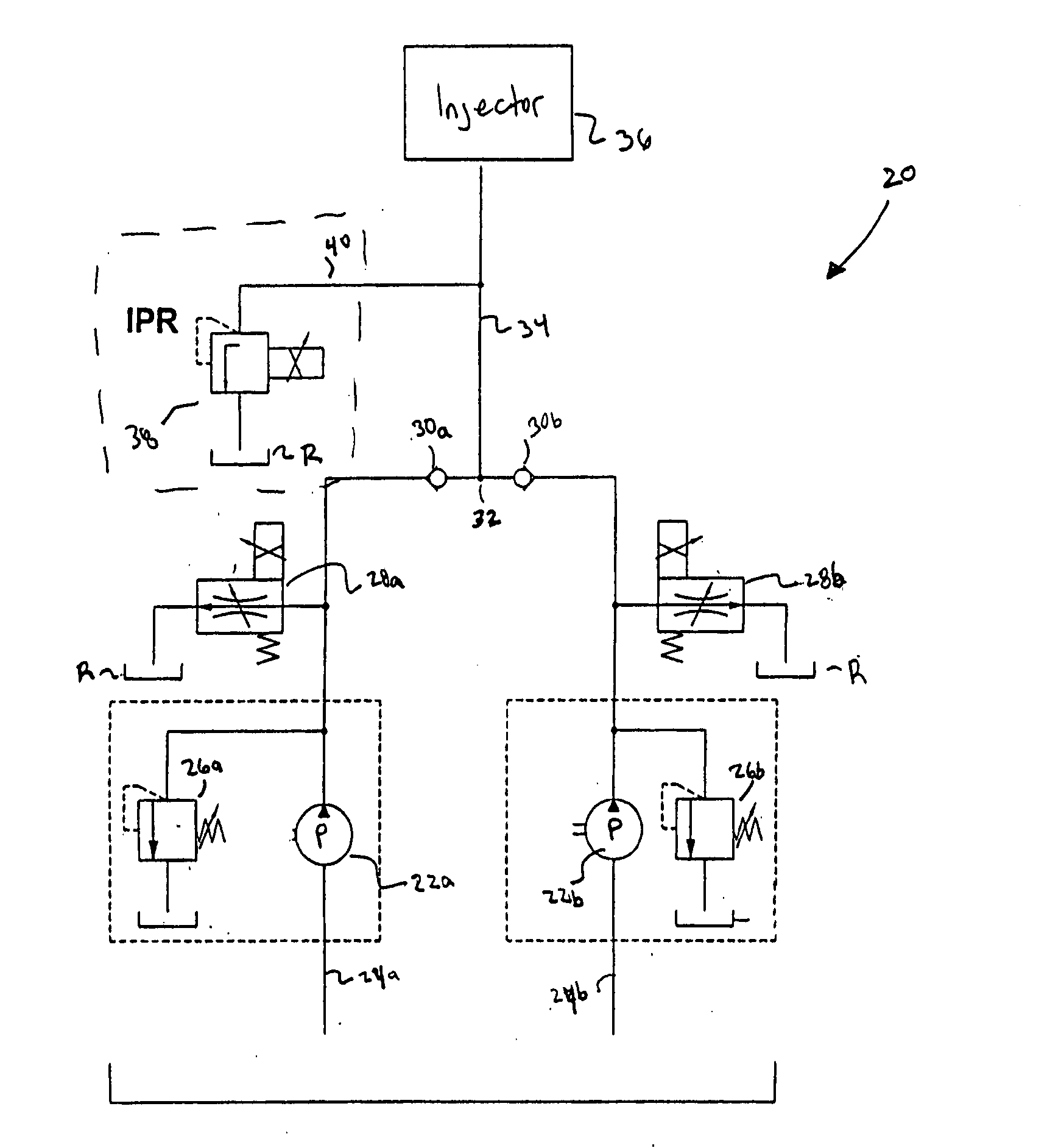 Multiple stage pump with multiple external control valves