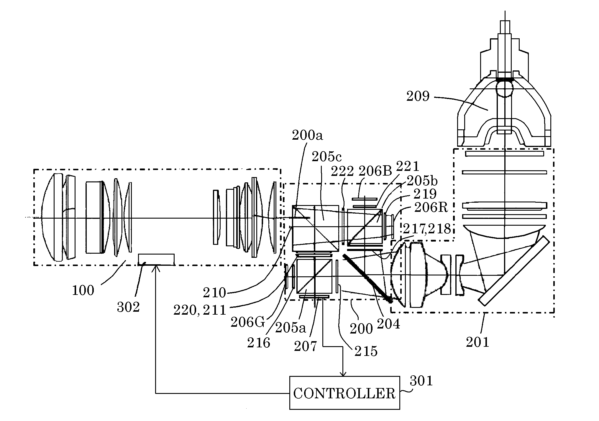 Autofocus image projection apparatus