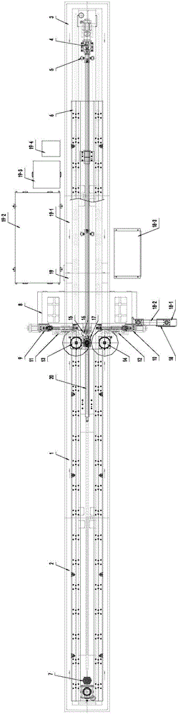 Numerical control liner guide rail trench grinding device