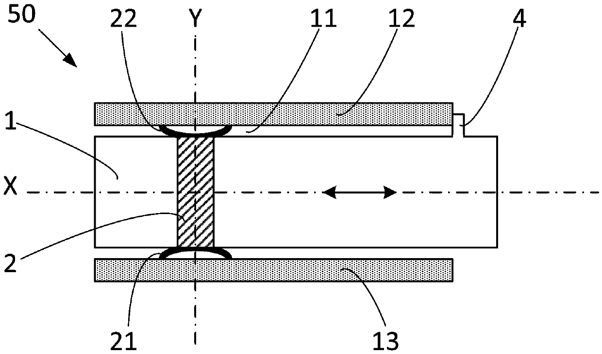 Electrical power supply switch for a protection module and protection module comprising such a switch