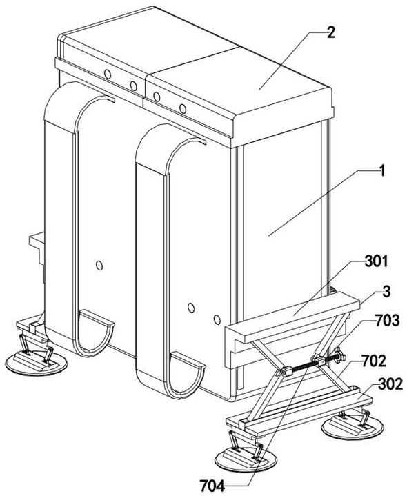 An emergency backpack satellite communication control device and its application method