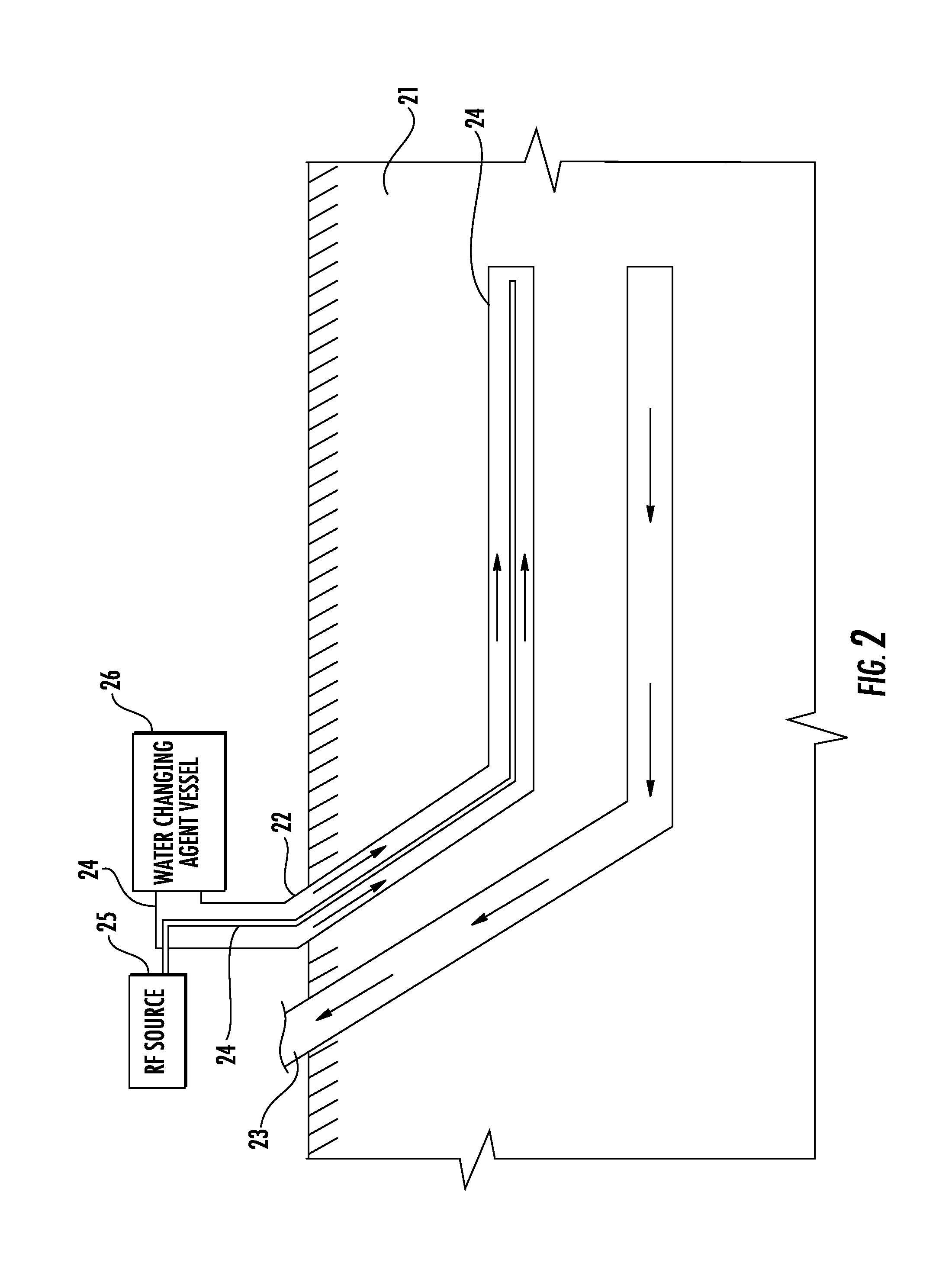 Method for hydrocarbon recovery using a water changing or driving agent with RF heating