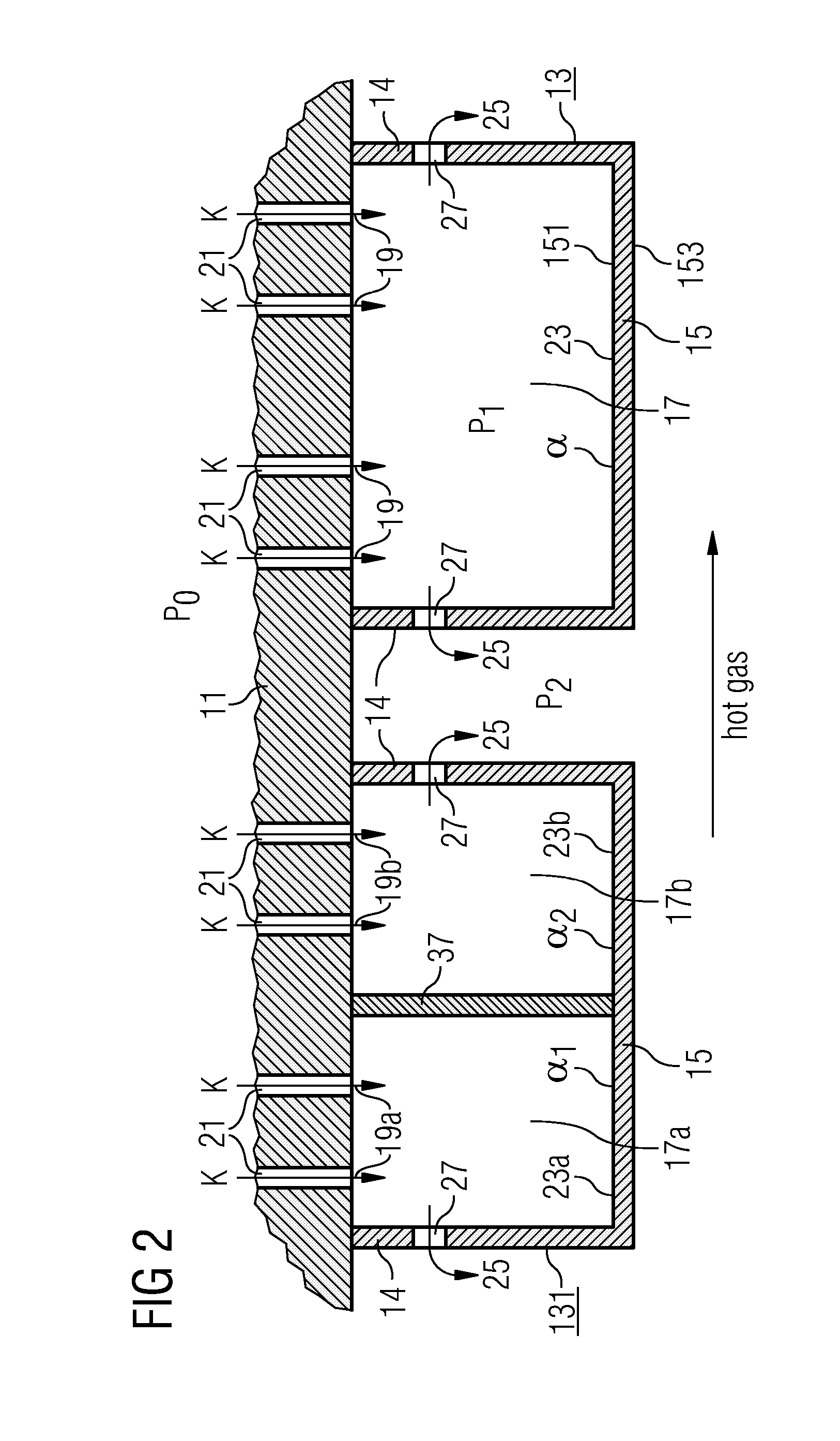Method of Optimum Controlled Outlet, Impingement Cooling and Sealing of a Heat Shield and a Heat Shield Element