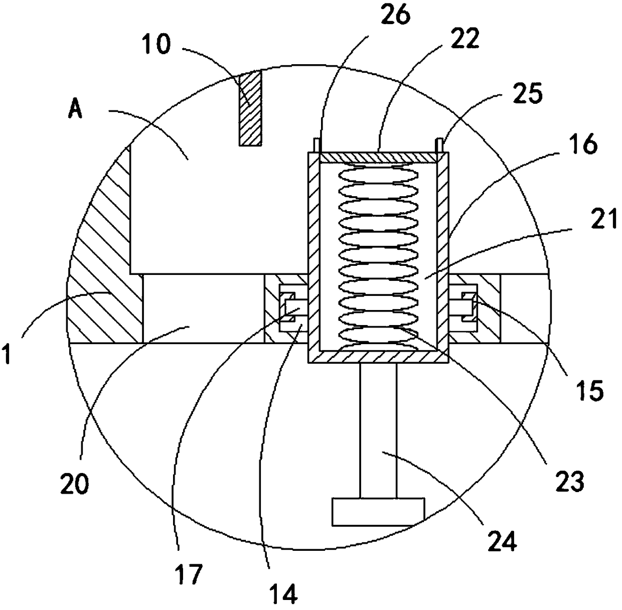 Device for removing iron-containing impurities from plastic raw materials