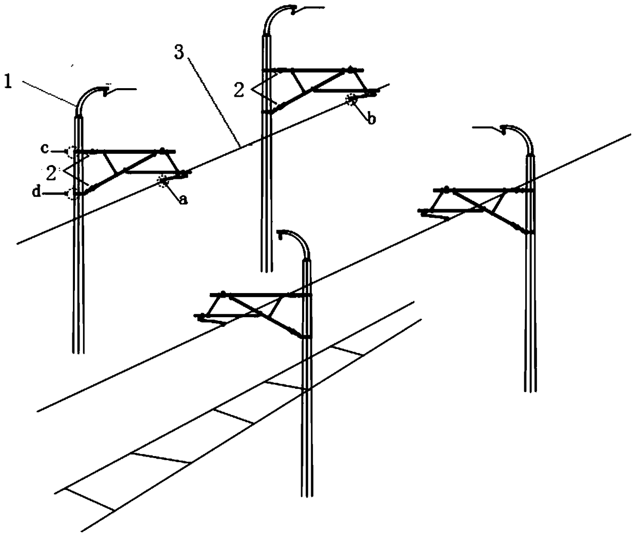 Segmentation method and system for subway catenary conductor, simulation method and system
