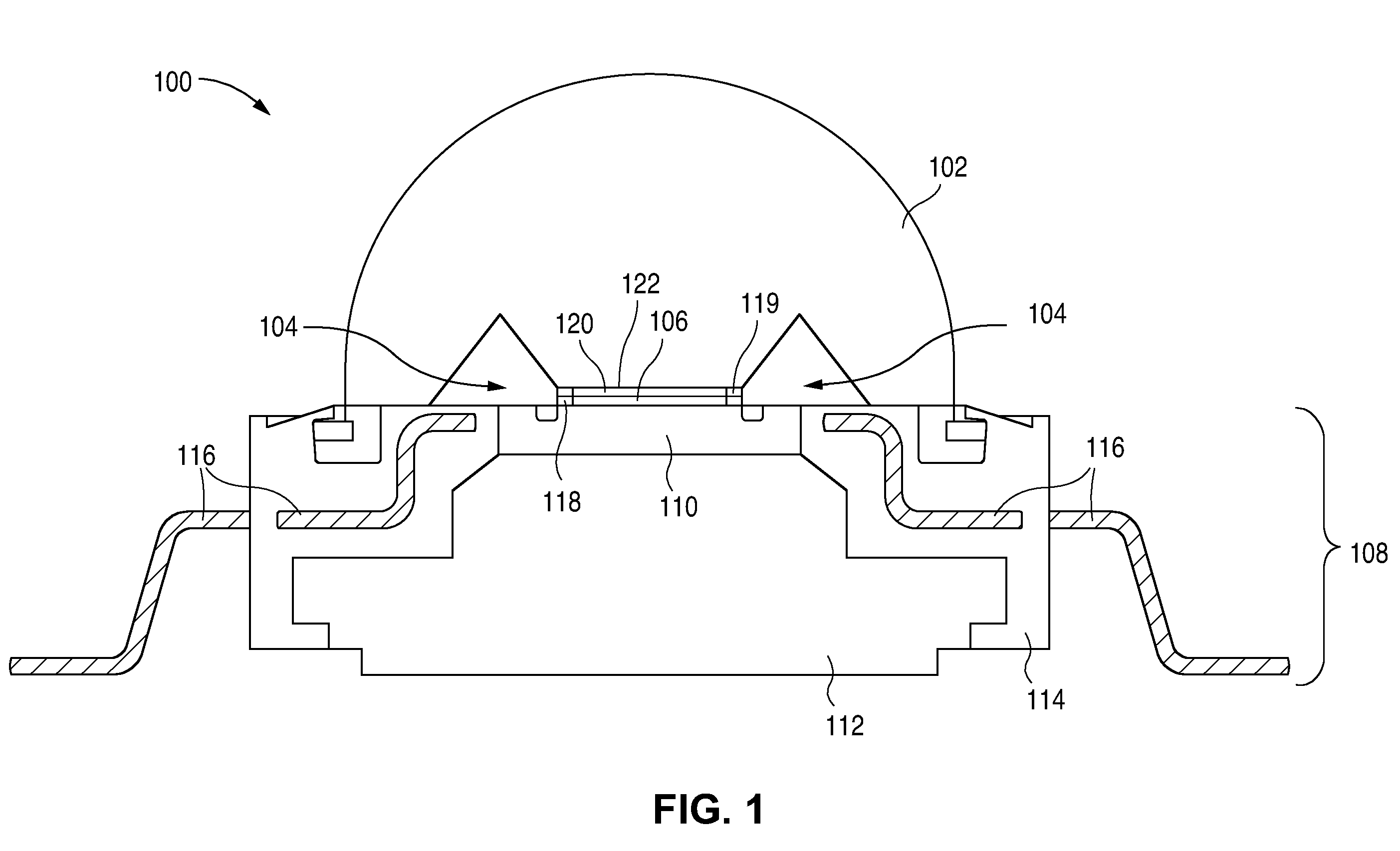 Reduced angular emission cone illumination leds