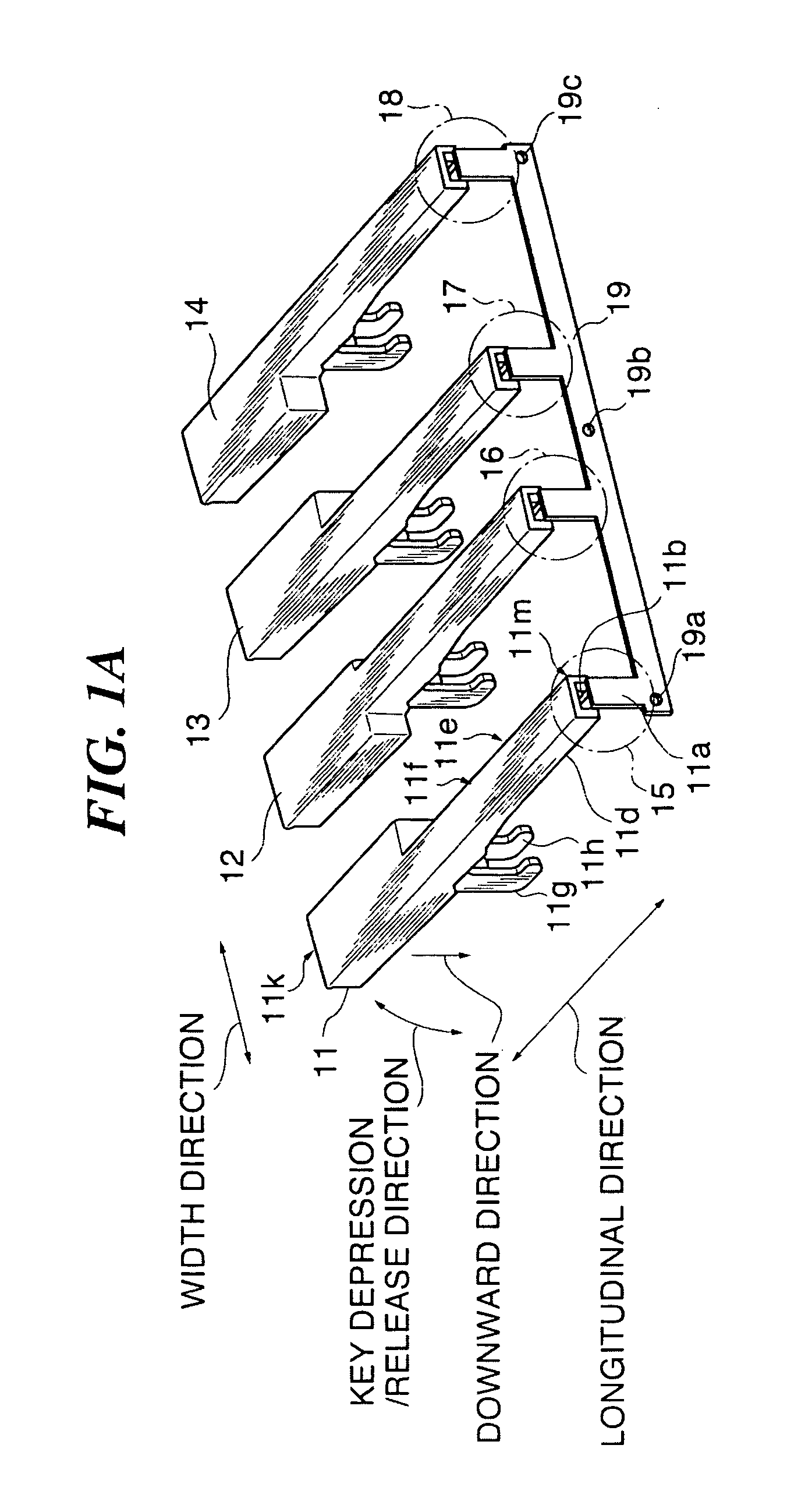 Keyboard apparatus of electronic keyboard instrument