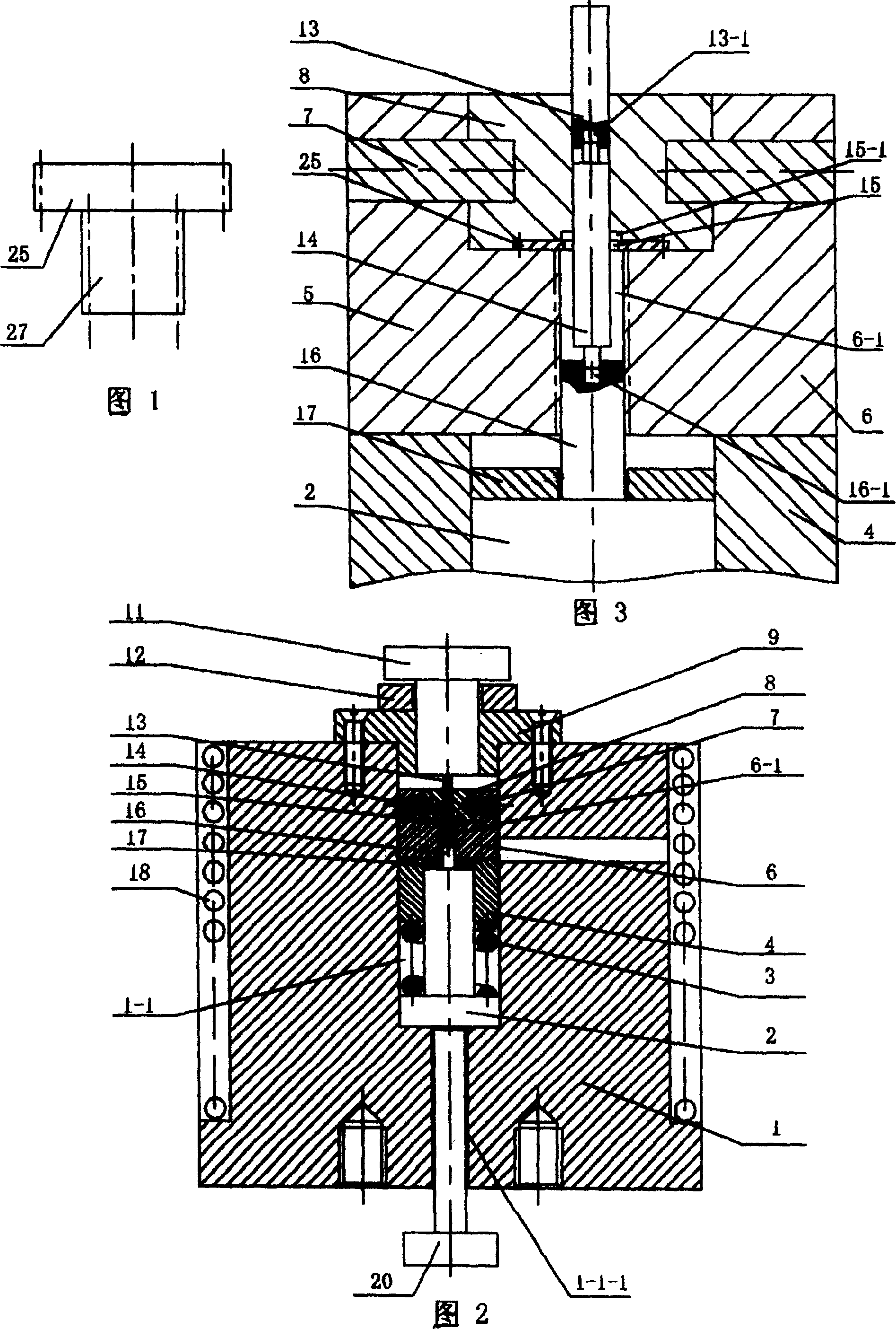 Minisize mould device for precise compound forming of minisize double gears