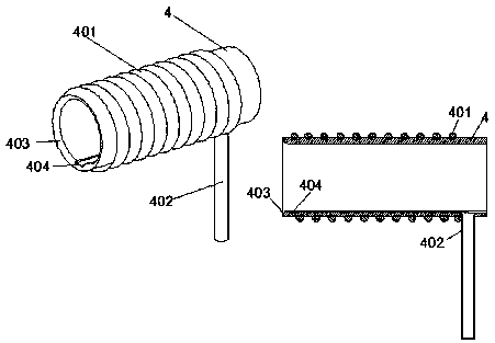 Bar-type baking and squeezing integrated machine for sugarcanes