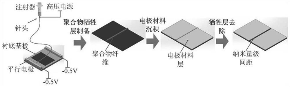 A single particle sensitive gas sensor and its preparation method and application