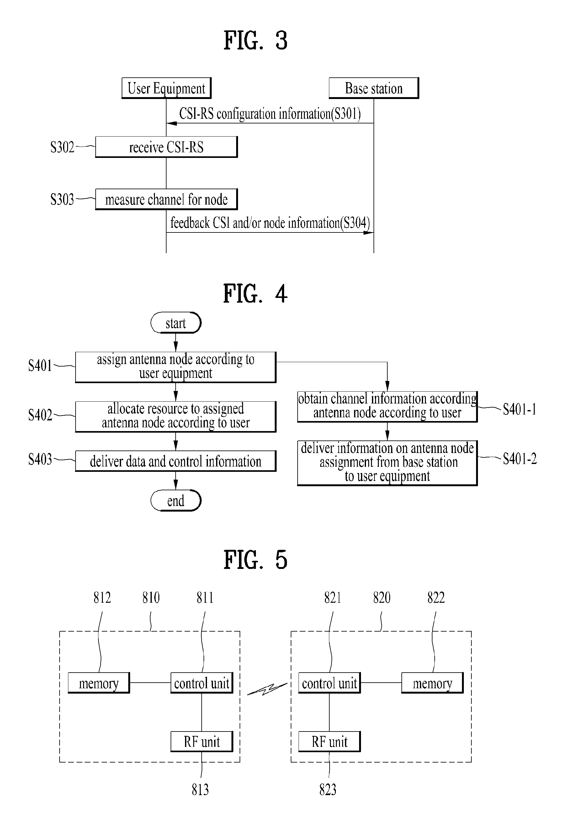 Method for transmitting and method for receiving a channel state information reference signal in a distributed multi-node system