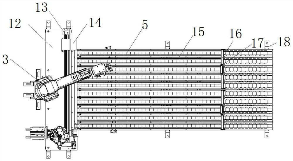 Finished product discharging equipment for automatic vehicle steering knuckle full-automatic press-fitting line