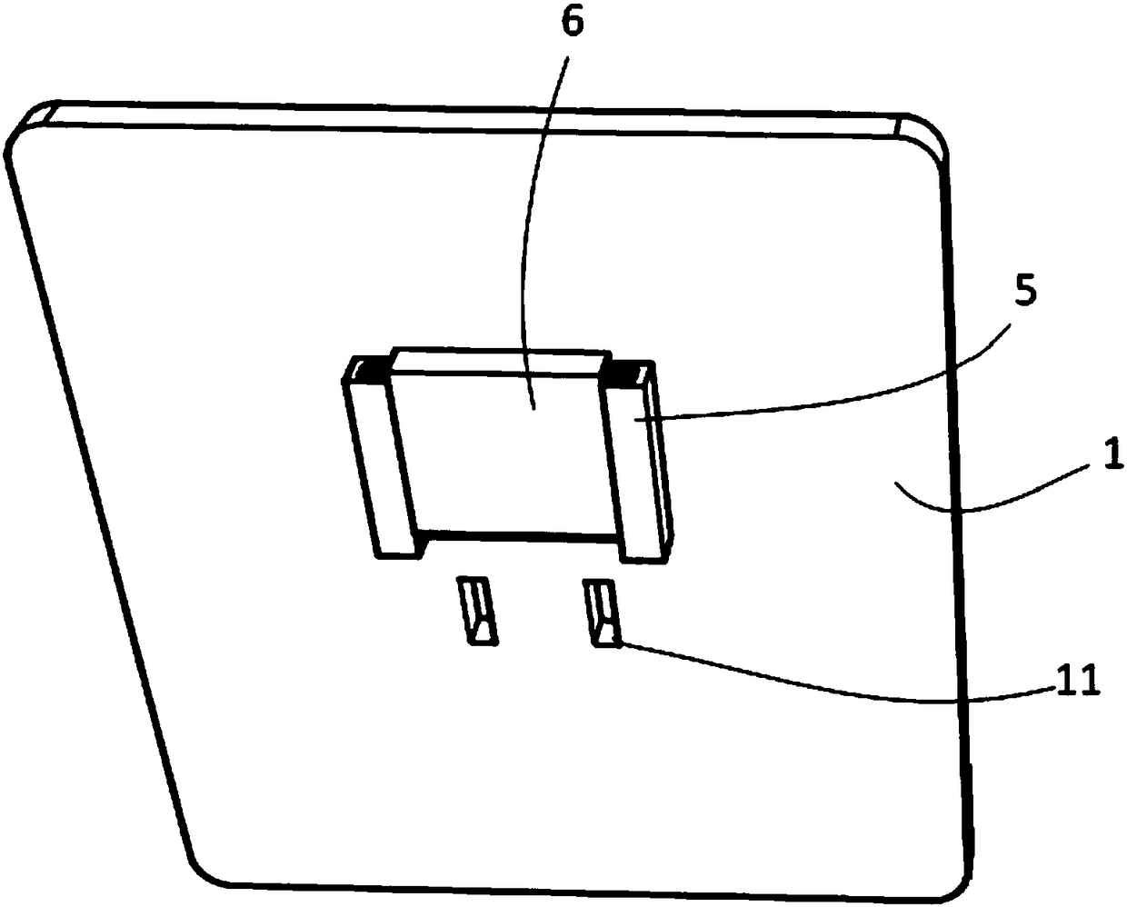 Antiflaming wooden fluorescence safety socket