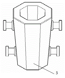 Manufacturing device of 1500kg eight-square ingot model