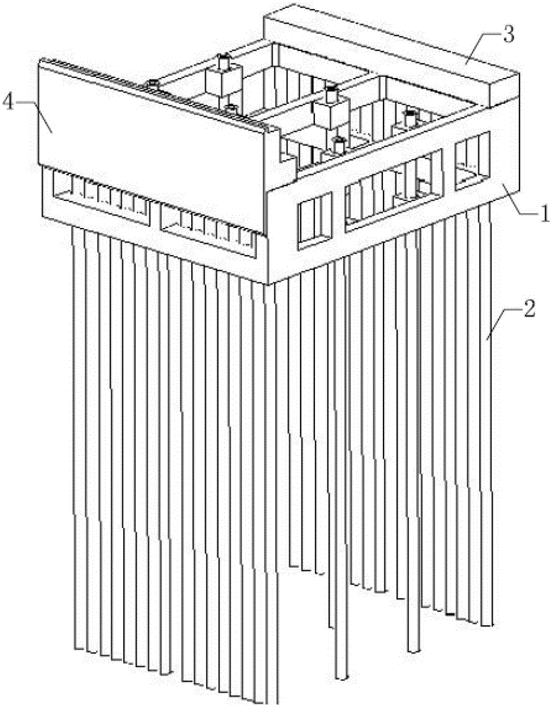 wall pile frame structure